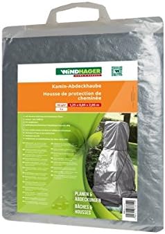 Windhager Kamin-Abdeckhaube, Haube-Kamingrill, Grillabdeckung, Abdeckplanen, Grill-Abdeckhaube 1,25