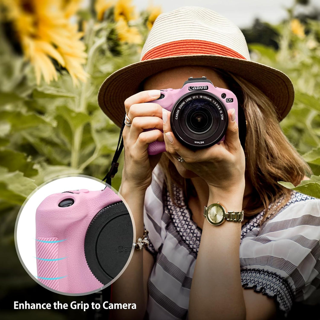 MUZIRI KINOKOO EOS R100 EOSR100 Hülle, Weiche Silikon Schutzhülle für Canon EOS R100/EOSR100 Spiegel