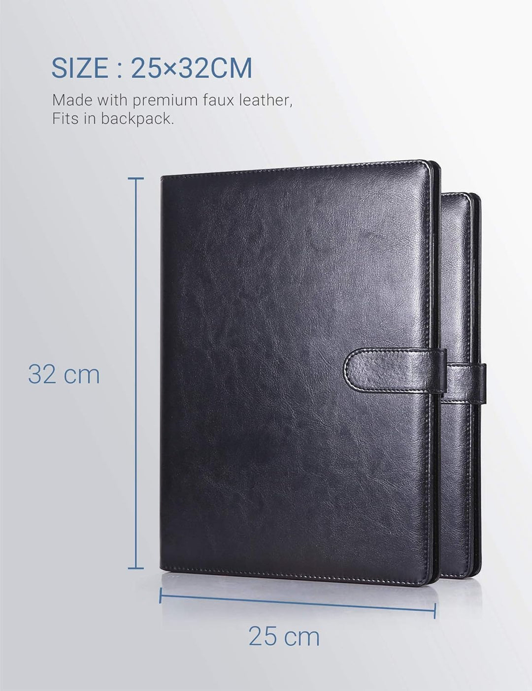 Klemmbrett A4 Ordner Klemmbrettmappe A4 Schreibmappe Klemmbrett Mappe mit Klemmbrett (Black), Black
