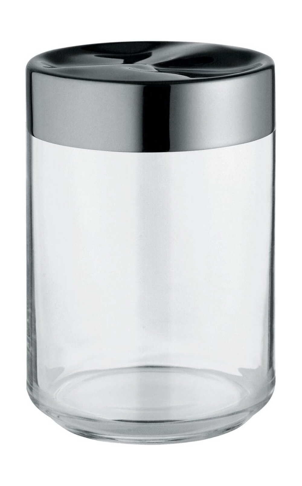 Alessi Julieta LC09 - Hermetisches Design Küchenglas, Glas im Glas mit 18/10 Edelstahldeckel, 100 cl