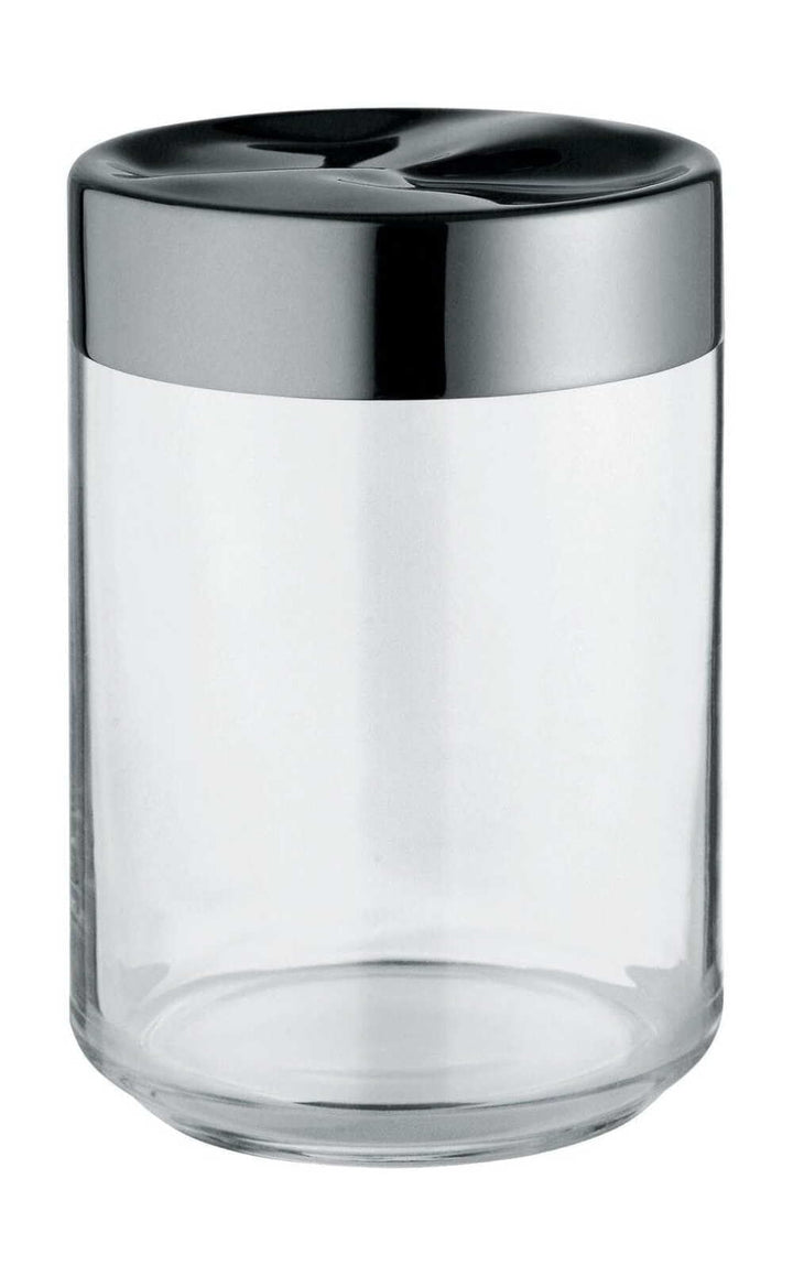 Alessi Julieta LC09 - Hermetisches Design Küchenglas, Glas im Glas mit 18/10 Edelstahldeckel, 100 cl