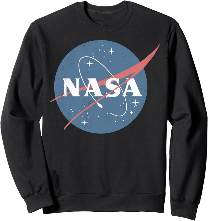 NASA Faded Classic Logo Chest Poster Sweatshirt