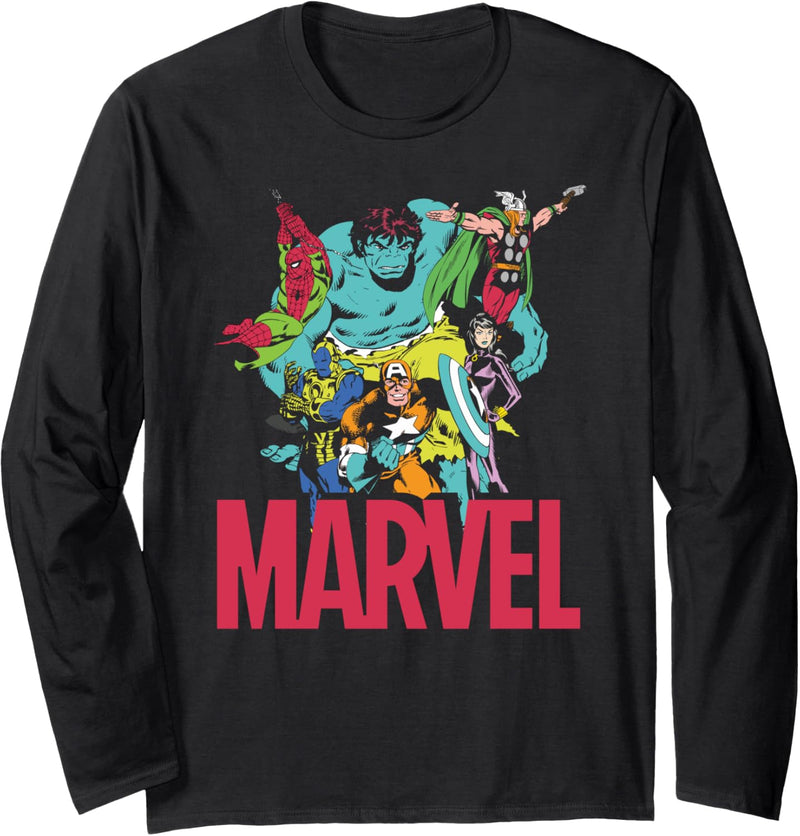 Marvel Classic Avengers Color Trip Langarmshirt