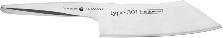 Chroma Type 301, P-40, Design by F.A. Porsche, Hakata Santoku Messer mit 19 cm Klinge, Extra scharfe