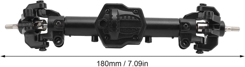 Drfeify RC Auto Achse, Metall + Kunststoff Vorderachse 180mm 1/12 RC Truck Auto Ersatzteil(Vorderach