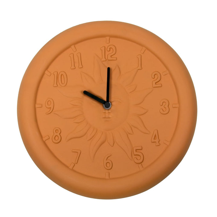 Poolmaster 52550 Terra Cotta Uhr für Innen- und Aussenbereich, 30,5 cm Mehrfarbig