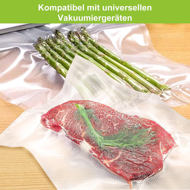 Bonsenkitchen Vakuumierbeutel 28x40 cm, 100 Beutel Profi-Folienbeutel für alle Vakuumiergerät, vakuu