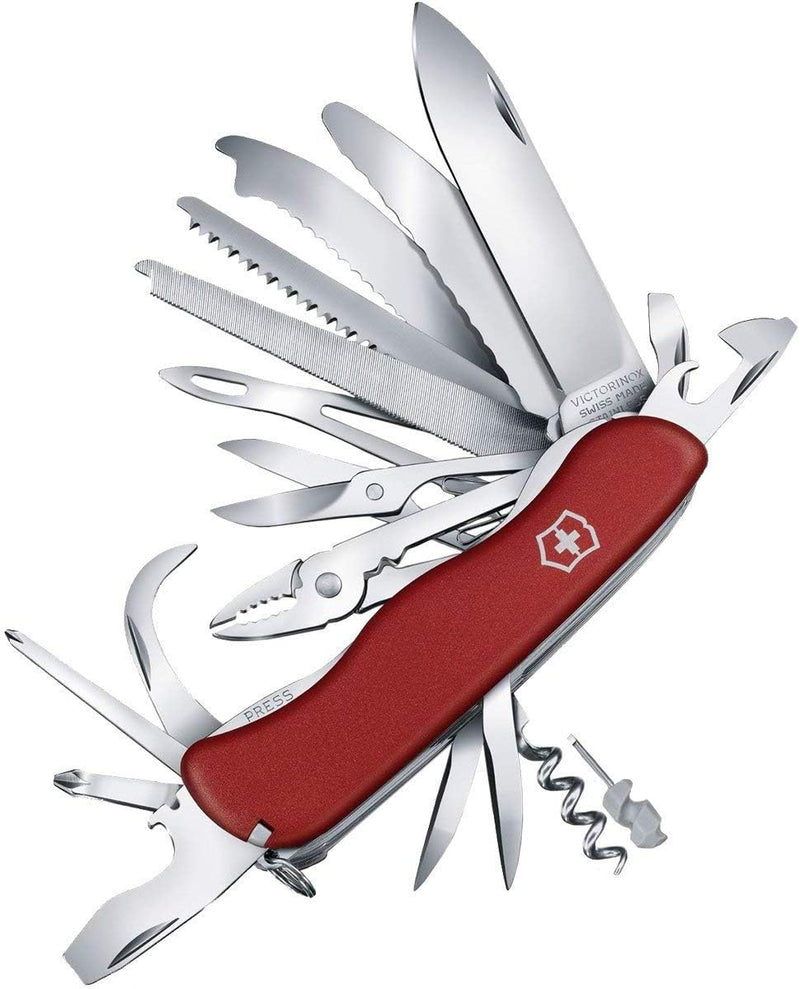 Victorinox, Schweizer Taschenmesser, Work Champ XL, Multitool, 31 Funktionen, Klinge, gross, Korkenz
