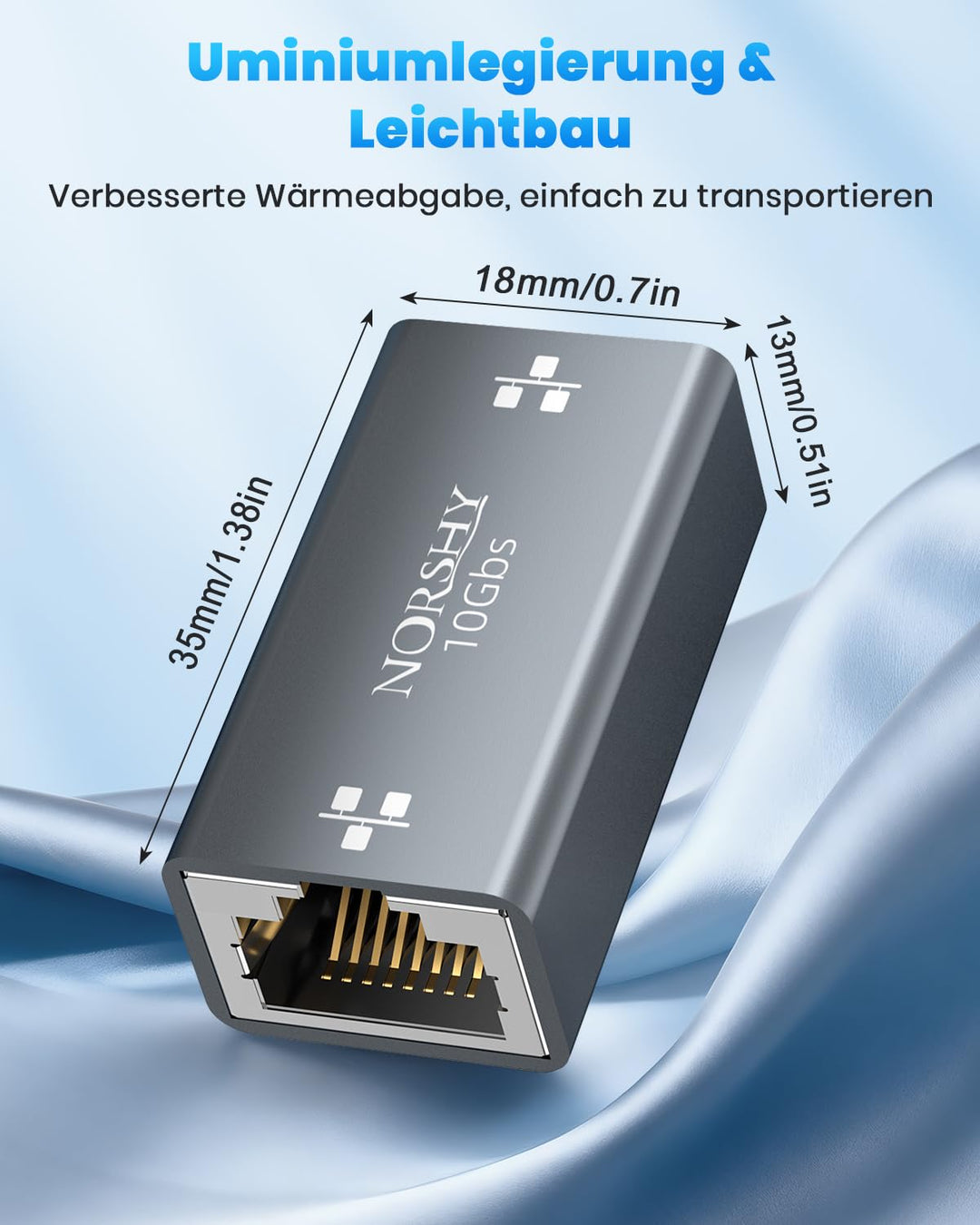 RJ45 Kupplung LAN Kabel Verlängerung LAN Verbinder 10 Gigabit, Netzwerkkabel Verbinder, RJ45 Koppler