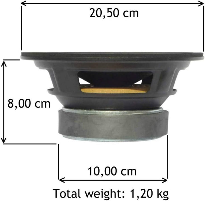 VOM GESCHÄFT LA MAISON CHIC 2011: LAUTSPRECHER NIEDRIGE MITTE WOOFER DIFFUSER MASTER AUDIO CW800/8 C