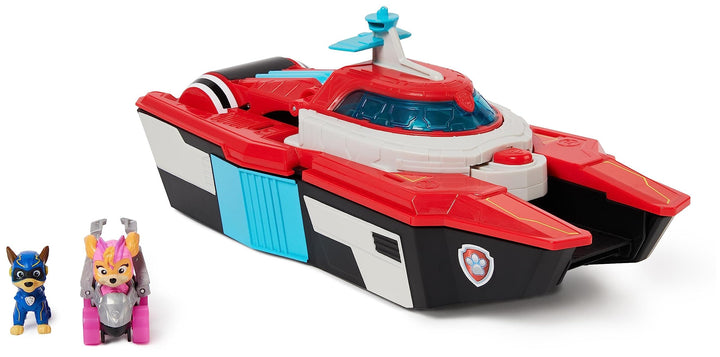 Paw Patrol: Der Mighty Kinofilm, Pup Squad Mini Marine Hauptquartier Spielset mit Skye Spielzeugauto
