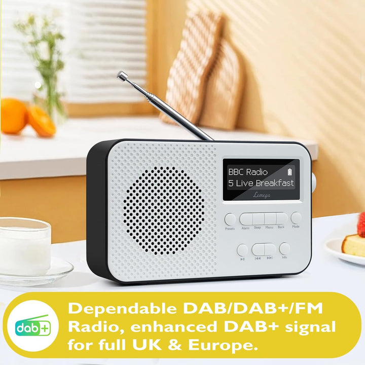 LEMEGA PR2 Tragbares DAB/DAB+ und FM Digitalradio,kompaktes Taschendesign,persönliches Taschen DAB R