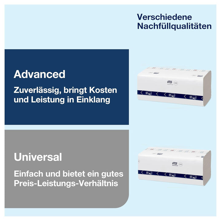Tork PeakServe Mini-Spender für Endlos Papierhandtücher in Schwarz H5 Hohe Kapazität Elevation-Desig