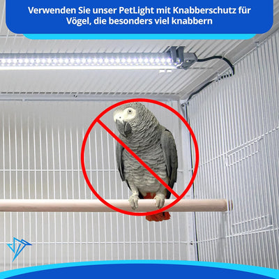 HappyBird Lighting Company - Vogellampe für Käfige - Vollspektrum LED Tageslichtlampe - Simuliert di