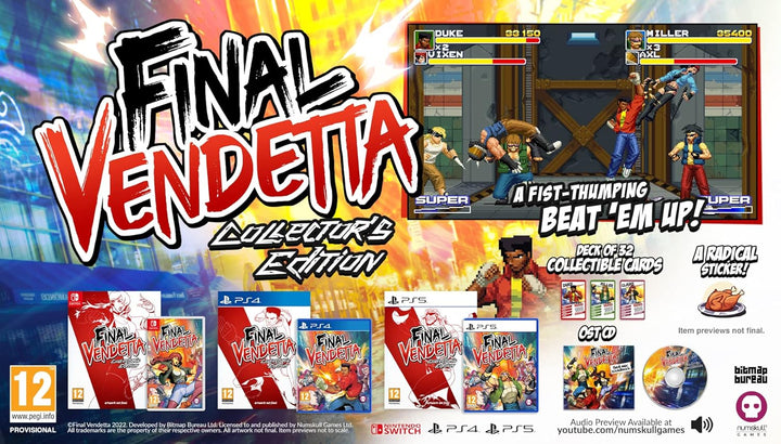 NUMSKULL Final Vendetta - Collector's Edition PlayStation 4 Collector Edition, PlayStation 4 Collect