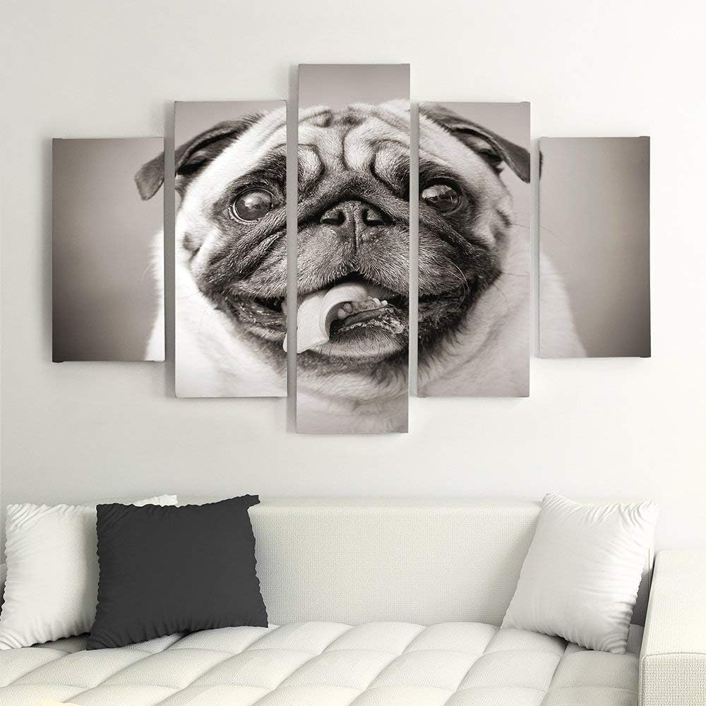 Feeby. Leinwandbild - 5 Teile - Bilder, Wand Bild, Wandbilder, Kunstdruck XXL, 5-Teilig, Typ A, 100x