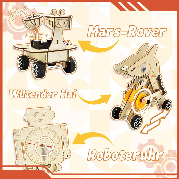 FEMBW Experimente für Kinder ab 8 9 10 11 12 13 14, Kosmos Experimente Spielzeug Roboter, Experiment