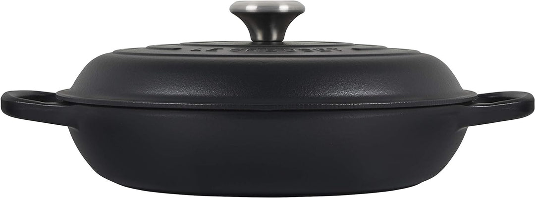 LE CREUSET Kochtopf, Gusseisen, Schwarz Matt, 30 cm, Schwarz Matt