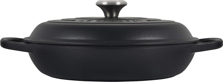 LE CREUSET Kochtopf, Gusseisen, Schwarz Matt, 30 cm, Schwarz Matt