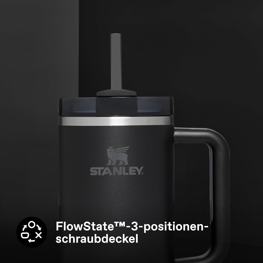 STANLEY Quencher H2.0 Flowstate Trinkflasche Mit Strohhalm 1.2L - Thermobecher Kühlt 11 Stunden - 48
