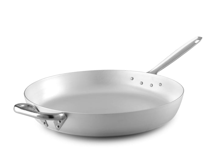 Unbekannt Pentole Agnelli ALMA11160 Gerade Bratpfanne 3 mm dick mit röhrenförmigem Edelstahlgriff, D