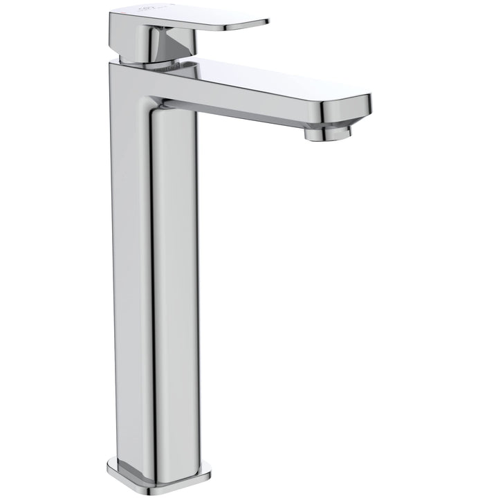 Ideal Standard A6328AA Tonic II Waschtischarmatur verlängerter Sockel mit Zugknopf-Ablaufgarnitur ve