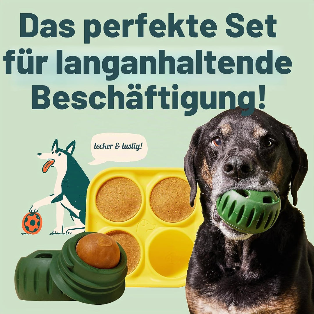 WOOF Pupsicle and Treat Tray - Langlebiges interaktives Hundespielzeug gegen Langeweile und Silikonf