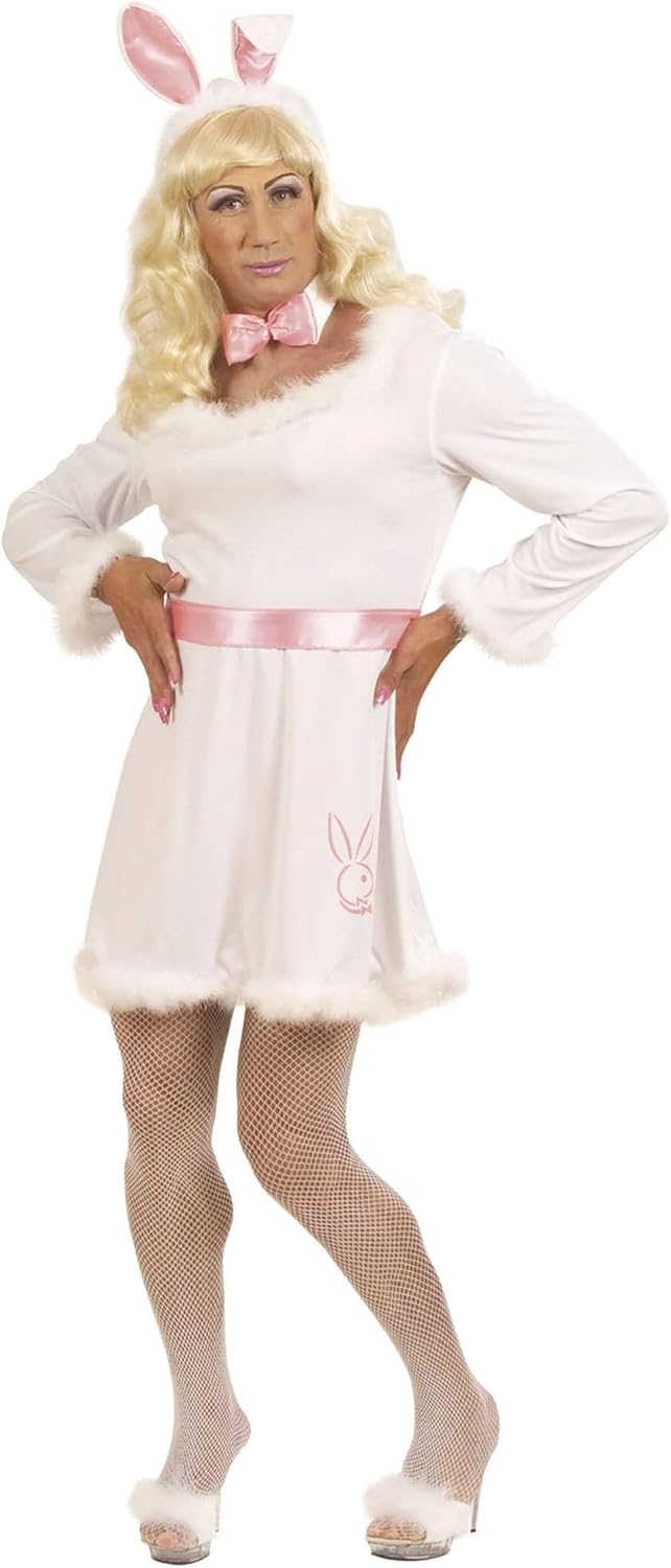 "BUNNY" (dress, belt, collar with bow tie, ears) - (XL)