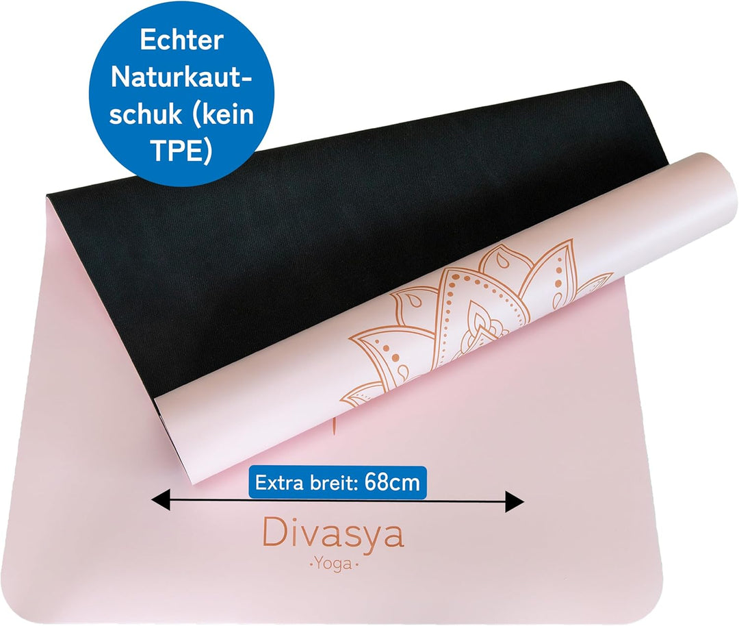 Premium Yogamatte rutschfest: Naturkautschuk rutschfest & japanische professional grip Oberfläche |