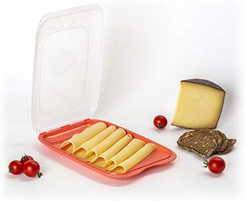 Gariella - Hochwertige stapelbare Aufschnitt-Boxen, Frischhaltedose für Aufschnitt. Wurst Behälter.