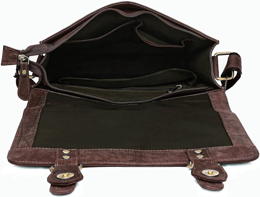 J. Wilson London 100 % echtes echtes Vintage Hunter Leder handgefertigt Herren Damen Leder Klappe Al