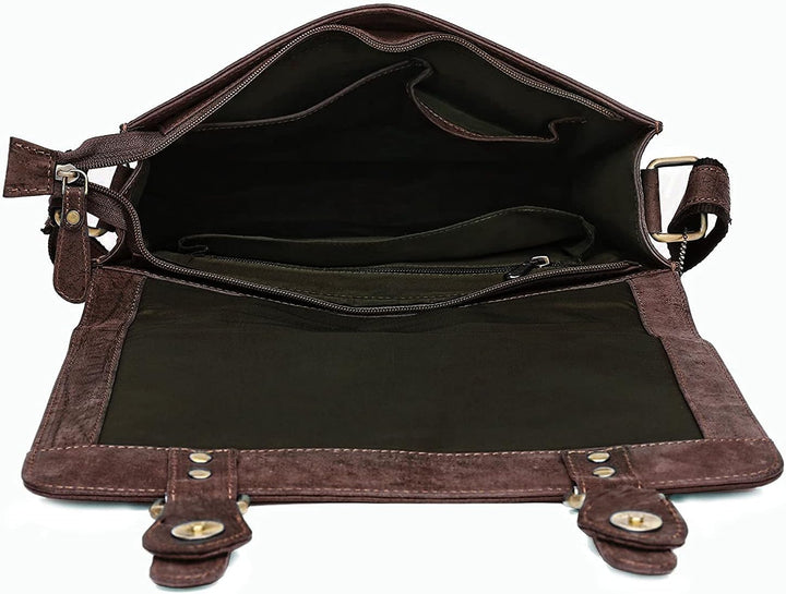 J. Wilson London 100 % echtes echtes Vintage Hunter Leder handgefertigt Herren Damen Leder Klappe Al