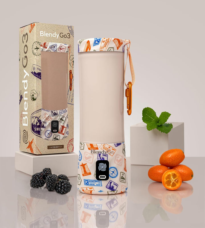 BlendyGo 3 Tragbarer Mixer, Blender, Mini Standmixer, 550 ml, Smoothie maker, Mixer smoothie maker t