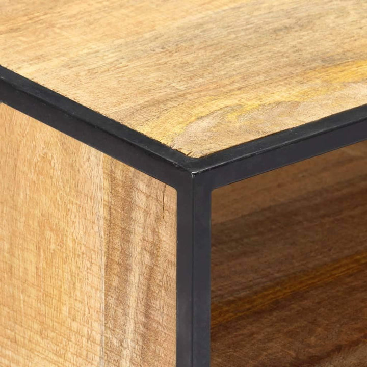 vidaXL Mangoholz Massiv TV Schrank mit 3 Schubladen 3 Regalen Fernsehtisch Lowboard Sideboard Fernse