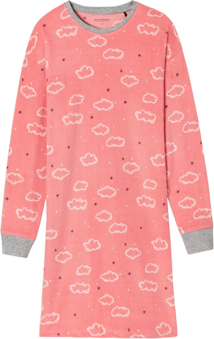 Schiesser Mädchen Langarm Nachthemd 176 Rosé, 176 Ros&#xE9;
