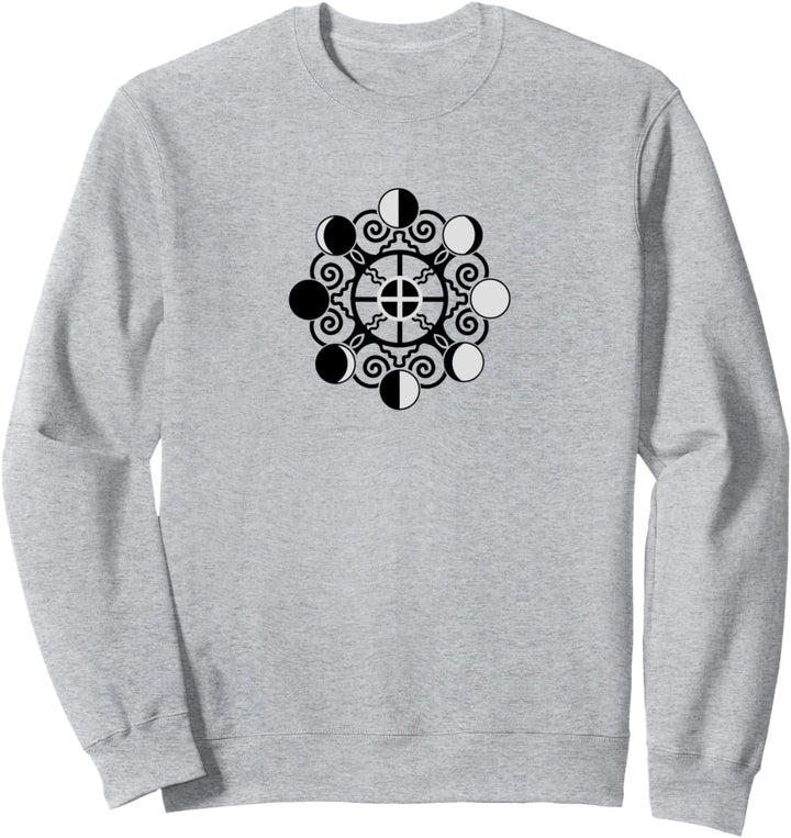 Mondphasen, Erde, Symbol, Magie, Wicca, Heidentum, Keltisch, Sweatshirt