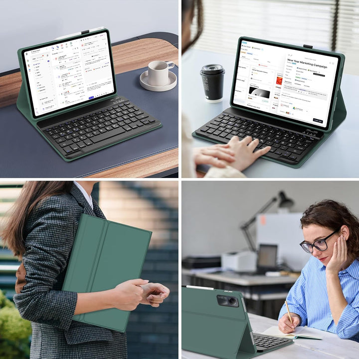IVEOPPE Tastatur Hülle für Xiaomi Redmi Pad SE 11'', Deutsches QWERTZ-Layout, Bluetooth Abnehmbare T