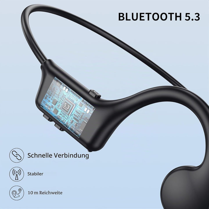 Open Ear Kopfhörer Bluetooth Sport Kopfhörer, Knochenschall Kopfhörer, Kopfhörer Kabellos Bluetooth