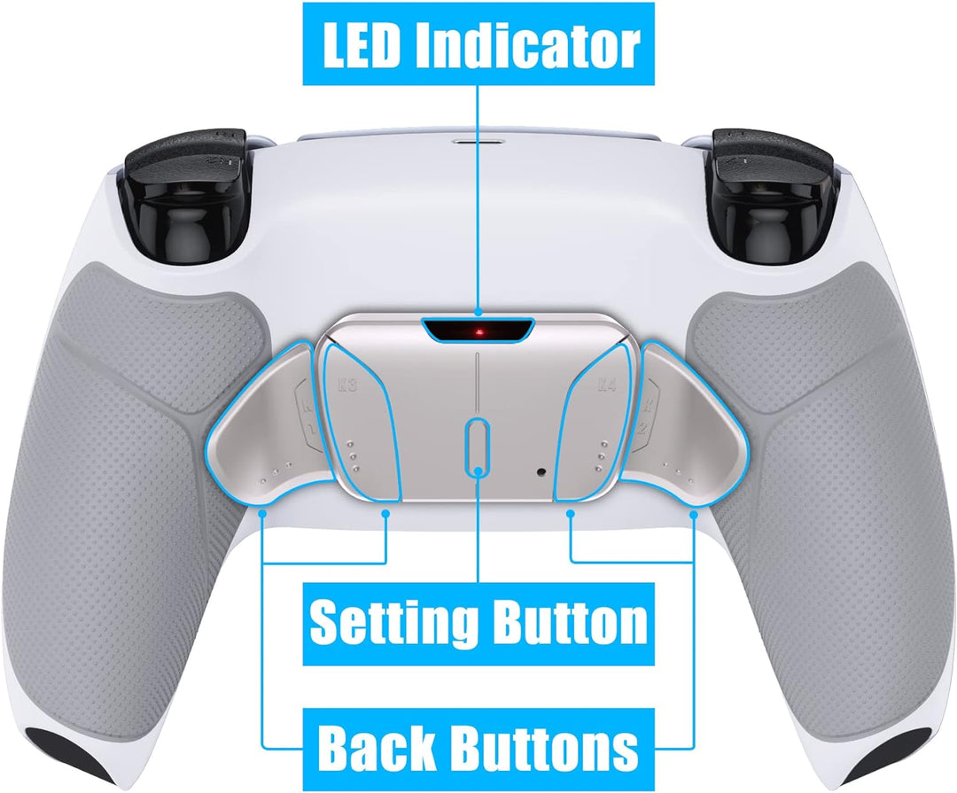 eXtremeRate Programmierbar RISE4 Remap Kit für ps5 Controller BDM-010/020,Real Metal Buttons(RMB) Re