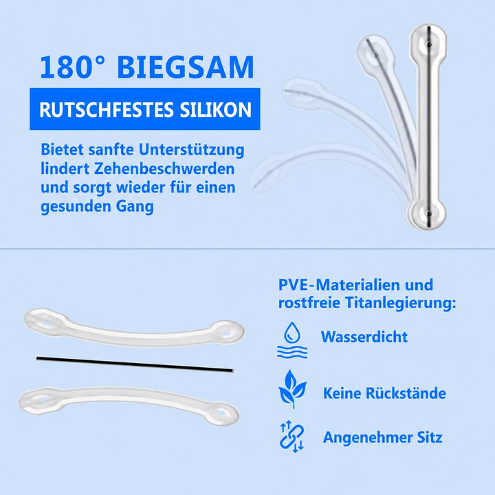 Eingewachsene Zehennägel Set, Zehennägel Korrektur Patch, Nagelspange Fussnägel, Entwickelt für Eing