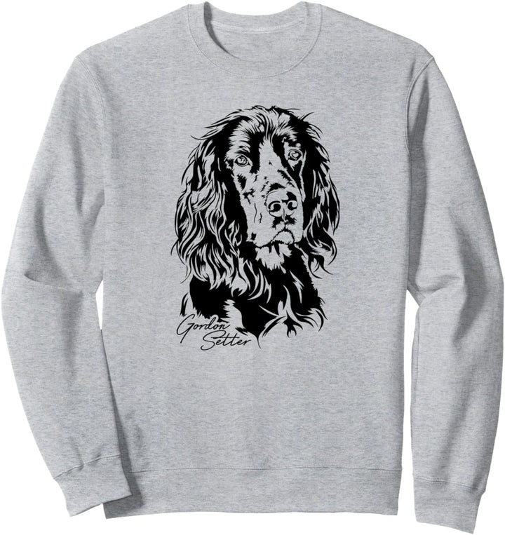 Gordon Setter Hund Hunde Jagdhunde Hundeportrait Sweatshirt
