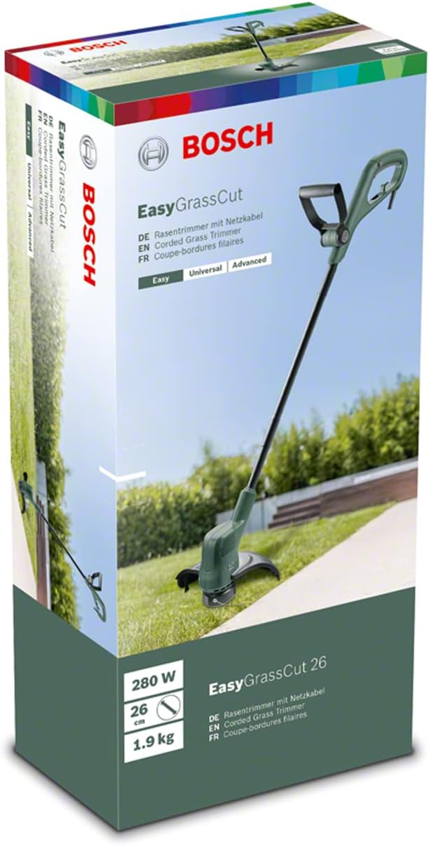 Bosch Home and Garden Elektro-Rasentrimmer EasyGrassCut 26 Rasentrimmer - 26 cm, Rasentrimmer - 26 c