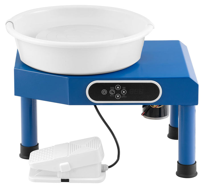 SEVICO Elektrische Töpferscheibe Maschine 350W Fussantrieb 0-300 U/MIN Tonspinnrad 25CM Formmaschine