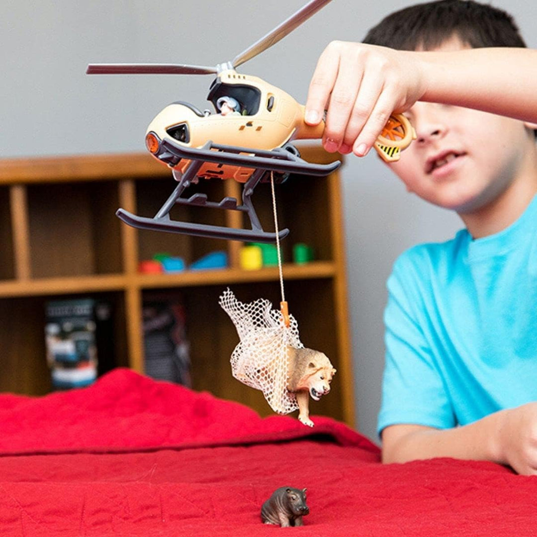 schleich 42476 Helikopter Tierrettung, für Kinder ab 3 Jahren, Wild Life - Spielset Standardverpacku