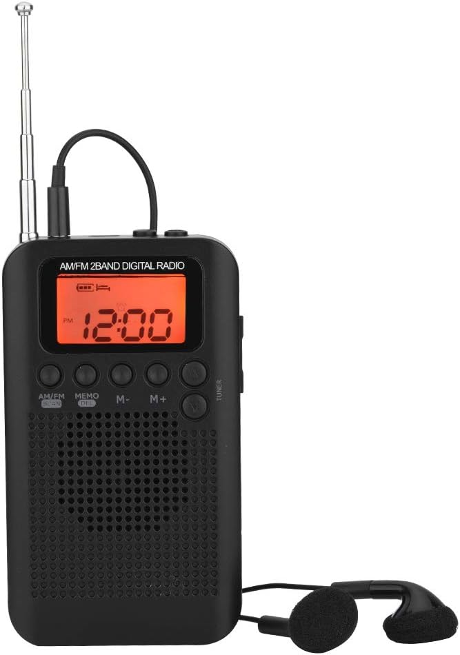 Tosuny AM FM-Radio Tragbares, tragbares Digitalradio 2-Band-Stereo AM FM-Taschenradio RadioTuning-St