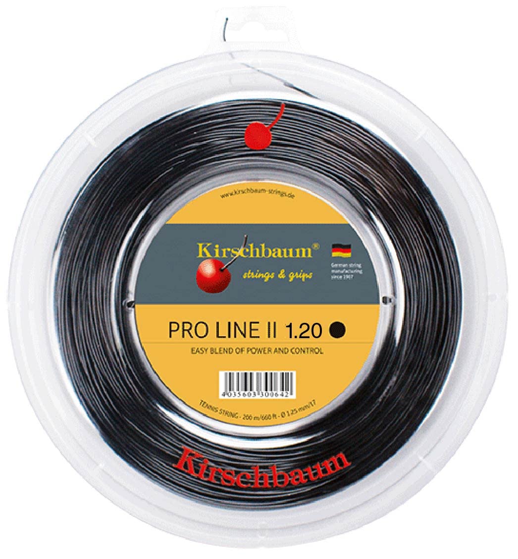 Kirschbaum Saitenrolle Pro Line II 1,20mm Schwarz, 1,20mm Schwarz