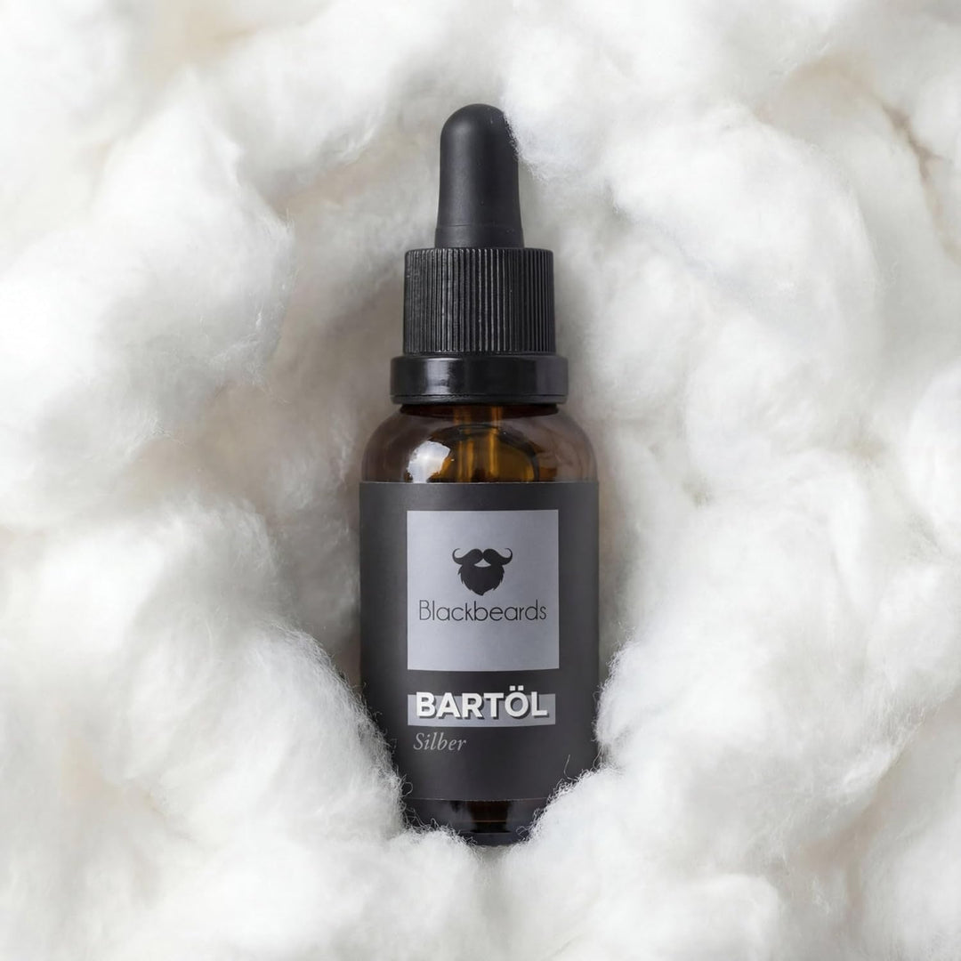 Blackbeards Bartöl Silber – Ohne Duft – Duftneutral & Parfümfrei – Bartpflege für Allergiker & empfi