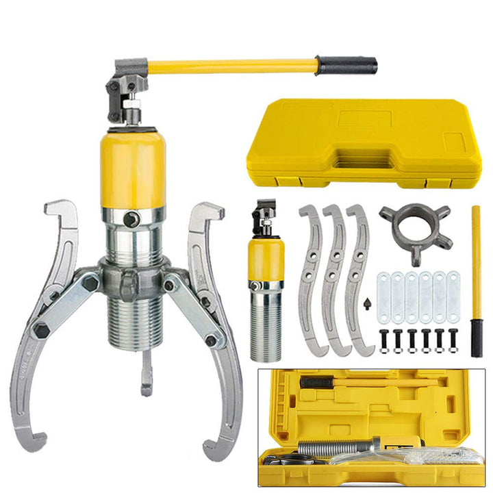 WINZING 20T Hydraulik Abzieher, Hydraulisch Radnabenabzieher 3 Backen Hydraulik mit Pumpenkopf Polra