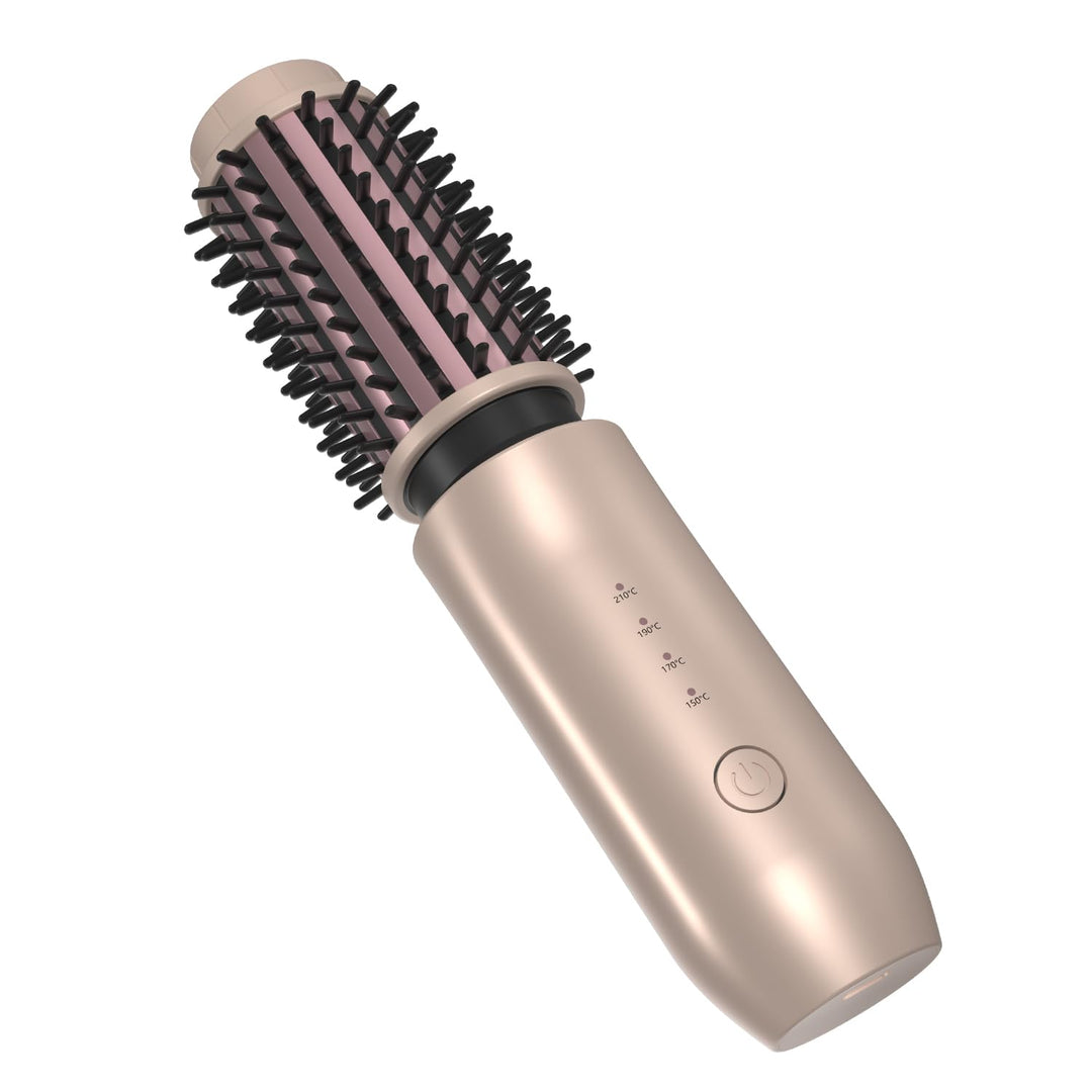 Dricar Kabellose Lockenstabbürste, Tragbare Reise Lockenstab Grosse Locken, 40mm Thermobürste Rundbü