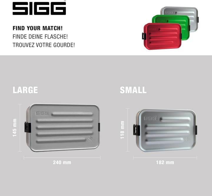 SIGG - Alu Lunchbox Plus - Brotdose Mit Unterteilung - Preisgekrönt - Spülmaschinenfest & Mikrowelle